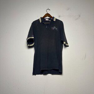 Chesterfield Apparel Polo Shirt Short Sleeve Men XL Grey Embroidered Nascar Logo